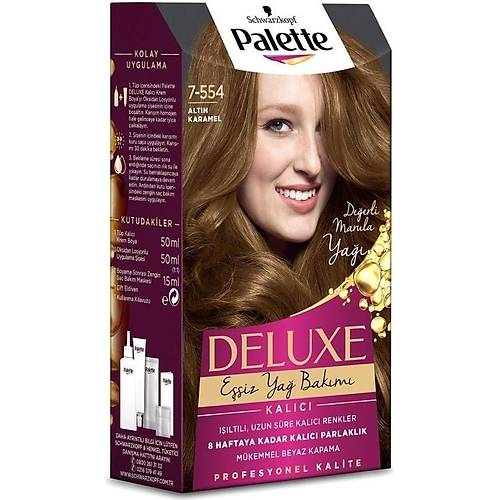  Palette Deluxe 7-554 Altn Karamel Sa Boyas