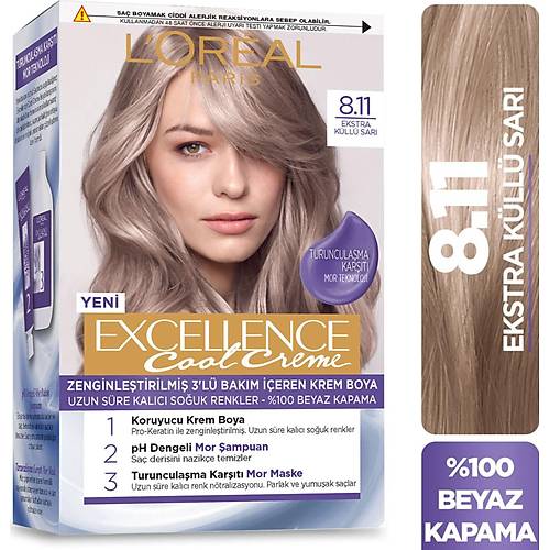 L?Oral Paris Excellence Cool Creme Sa Boyas ? 8.11 Ekstra Kll Sar