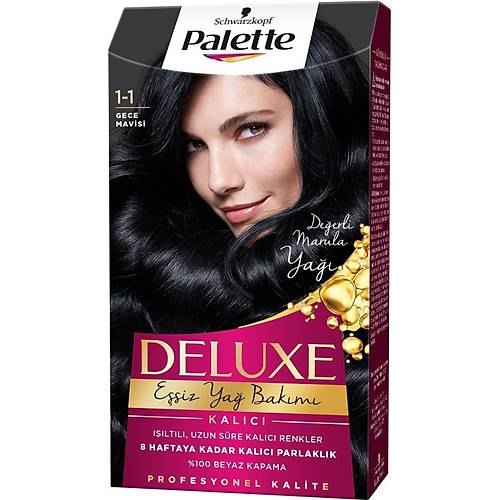 Palette Deluxe Kalc Renkler 1-1 Gece Mavisi Sa Boyas