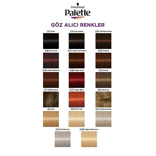 Palette Gz Alc Renkler 7-77 Youn Bakr  X 2 Adet