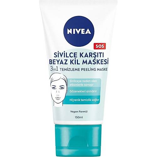 Nivea Beyaz Kil Maskesi 150 ml - 2'li