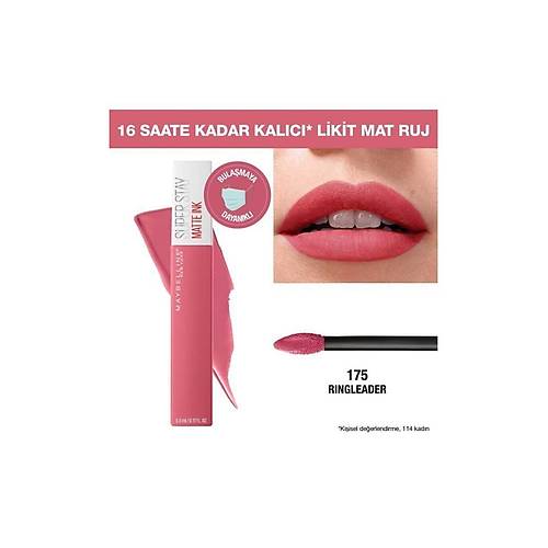 Maybelline New York Sper Stay Matte Ink Likit Mat Ruj 175 Ringleade 5 ML