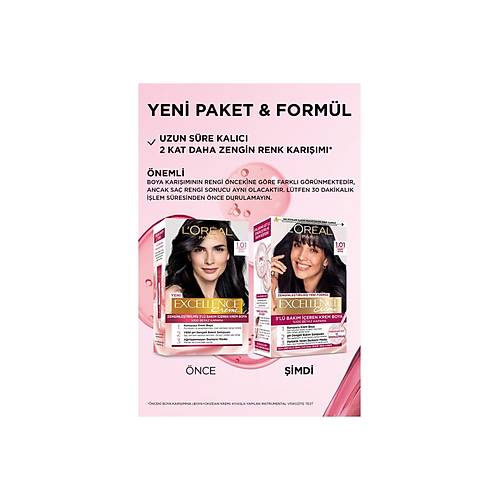 L'oral Paris Excellence Creme Sa Boyas 1.01 Derin Saf Siyah