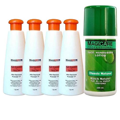 Magicare Ada Temizleme Ya  4 X 150 Ml  + Magicare El Ve Vcut Losyonu Klasik Naturel 500 Ml