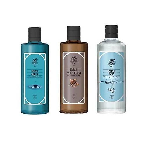 Rebul Kolonya zel Set 270 ml 3l Dark Spice + Ice + Aqua