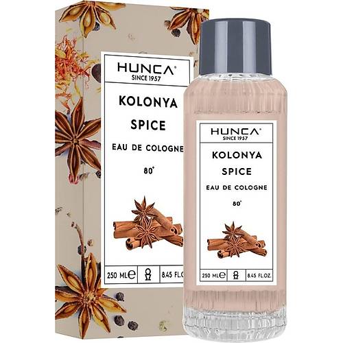 Hunca Spice Kolonyas 250 ml Cam ie