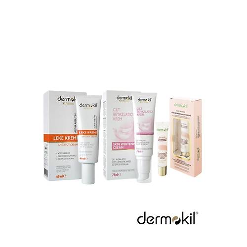 Dermokil Cilt Beyazlatc Krem 75ml & Ant Spot Leke Kremi 60 ml & Gz evresi Kremi 15 ml