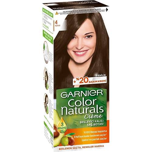 Garnier Color Naturals 4/0 - Kahve Sa Boyas