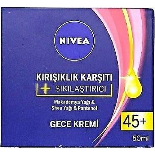 Nivea Krklk Kart ve Sklatrc 45+ Yaa zel Gece Kremi 50 ml