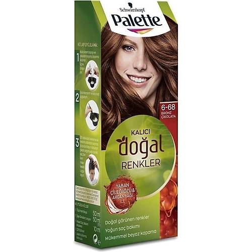 Schwarzkopf Palette Kalc Doal Renkler 6-68 Bronz ikolata Sa Boyas