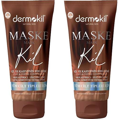 Dermokil Sklatrc Soyulabilir Kahveli Maske 2'li Set 75 ml