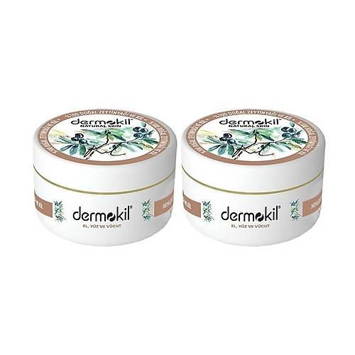 Dermokil Zeytinyal Yz, Vcut ve Doal El Kremi 300 ml x 2 Adet