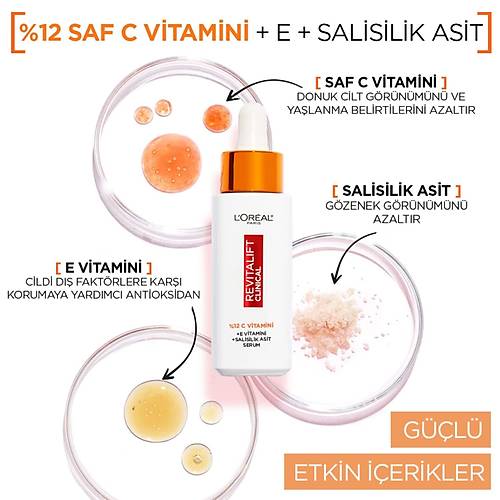 L'Oral Paris Revitalift Clinical%12 Saf C Vitamini Aydnlatc Serum