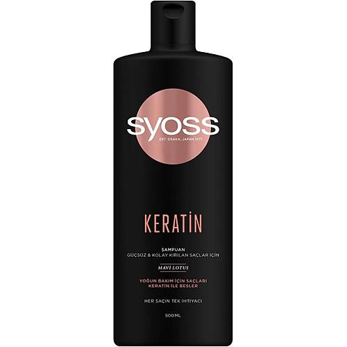 Syoss Keratin Mkemmellii ampuan 500 Ml X 2 Adet