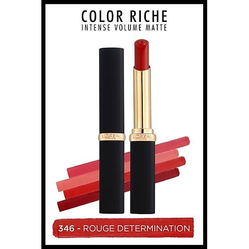 L'Oreal Paris Color Riche Intense Volume Matte Ruj - 346 Rouge Determination