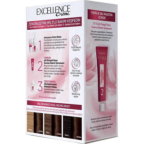 L'Oral Paris Excellence Creme Sa Boyas - 4 Kahve