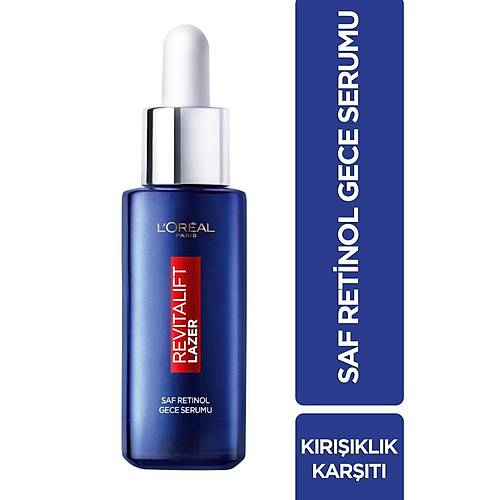 L'Oral Paris Revitalift Lazer Saf Retinol Gece Serumu 1 Paket (1 x 30 ml)