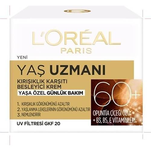 L'oral Paris Ya Uzman 60+ Besleyici Krem