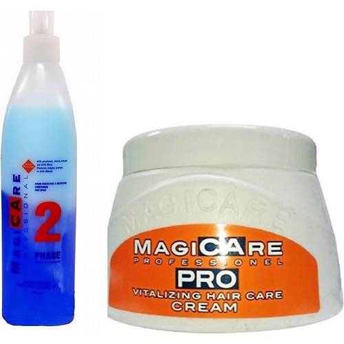 Magicare Mavi Su 400ml - 2 Fazl+Magicare Keratinli Sa Bakm Kremi 500 Ml