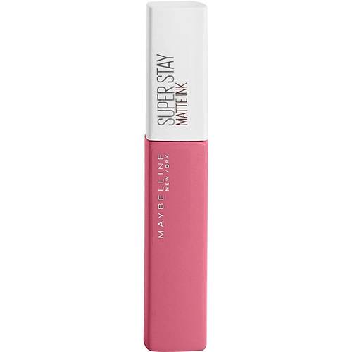 Maybelline New York Super Stay Matte Ink Likit Mat Ruj, 125 Inspirer, Pembe, 5 ml