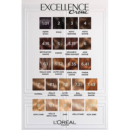 L'oral Paris Excellence Creme Sa Boyas - 6 Ak Kahve