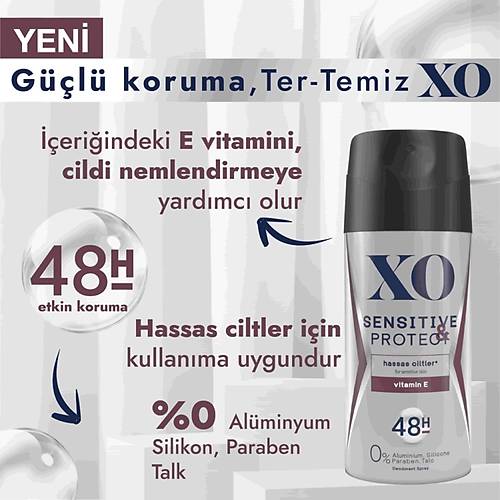  Xo Sensitive & Protect Men Deodorant 150 ml