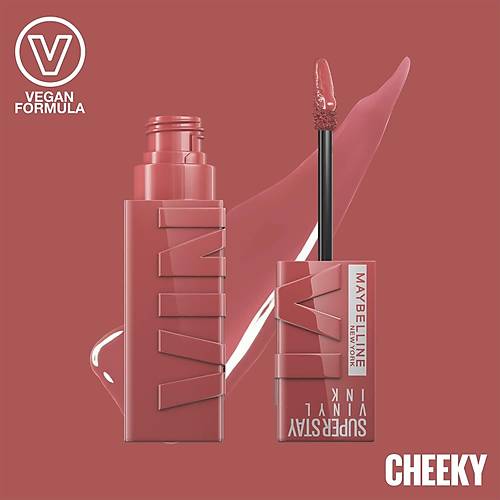 Maybelline New York Super Stay Vinyl Ink Uzun Sre Kalc Likit Parlak Ruj 35 Cheeky