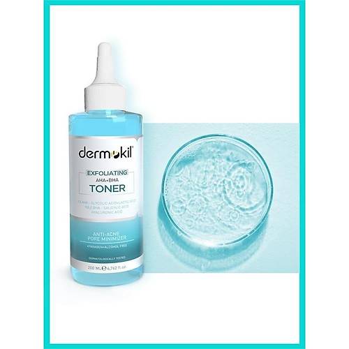 Dermokil Exfoliating Aha+Bha Niacinamide Tonik 200 ml