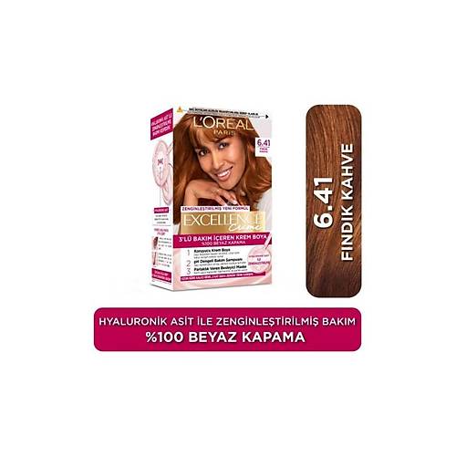 L'Oral Paris Excellence Creme 6.41 Fndk Kahve Sa Boyas