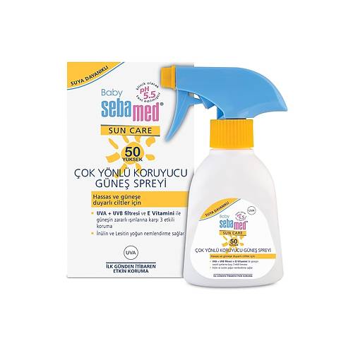 Sebamed Sun Care Bebek Gne Koruyucu Sprey SPF 50 (200 ml)