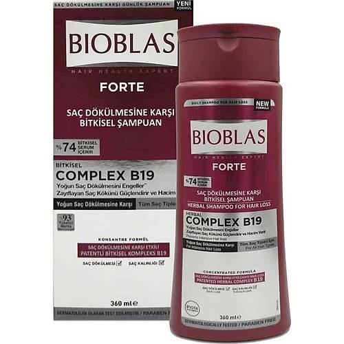 Bioblas Forte Sa Dklmesine Kar Bitkisel ampuan 360 ml