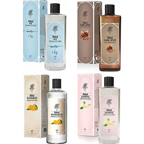 Rebul Dark Spice+ Mandarine + Jasmine + Ice Kolonya 270 ml 4'l Set