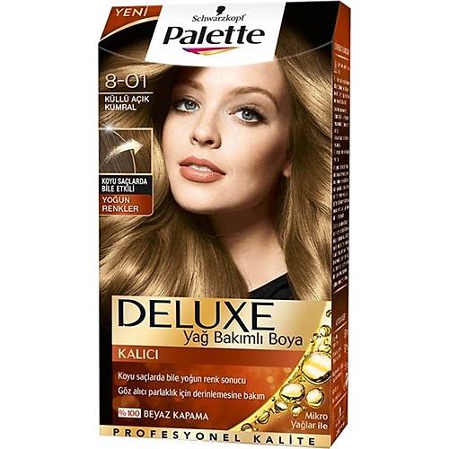 Palette Deluxe 8-01 Kll Ak Kumral Sa Boyas