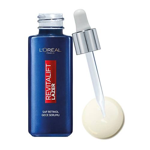 L'Oral Paris Revitalift Lazer Saf Retinol Gece Serumu 1 Paket (1 x 30 ml)