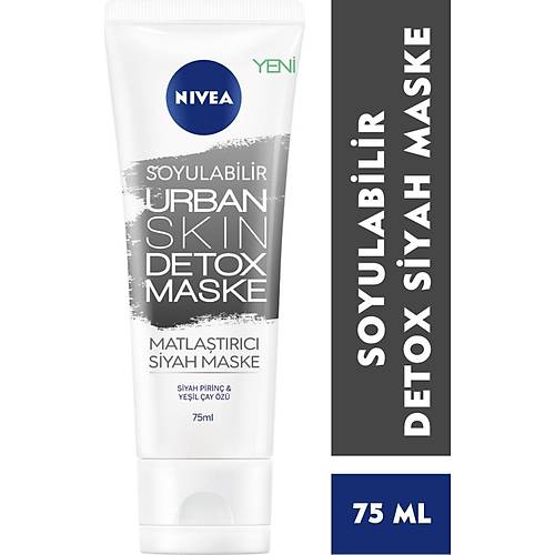 Nivea Urban Skin Detox Soyulabilir Siyah Maske 75 ml