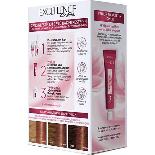 L'oral Paris Excellence Creme Sa Boyas 6.45 Bakr Kahve