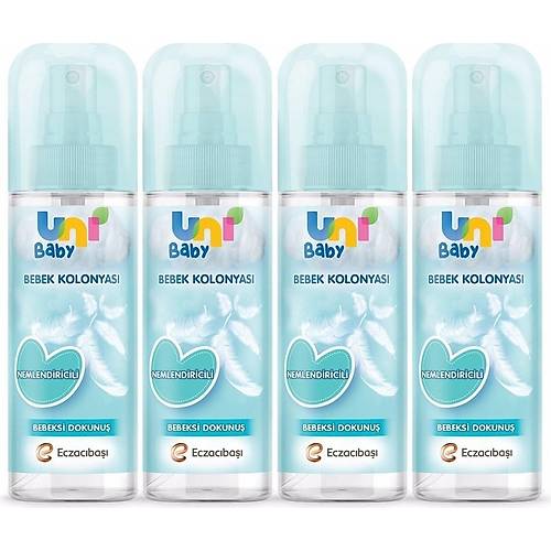 Uni Baby Kolonya Bebeksi Kokular 150 ml x 4 Adet