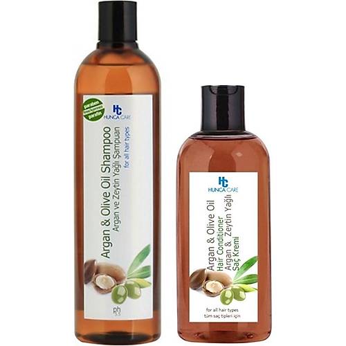 Hunca Care ampuan Argan & Zeytinyal 700 ml + Sa Kremi 400 ml