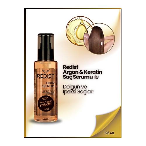  Redist Argan Keratin Sa Serumu 125 Ml 8697926017520