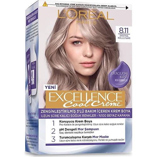 L?Oral Paris Excellence Cool Creme Sa Boyas ? 8.11 Ekstra Kll Sar