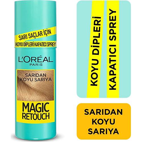 L'Oral Paris Magic Retouch Koyu Dipleri Kapatc Sprey - Sardan Koyu Sarya