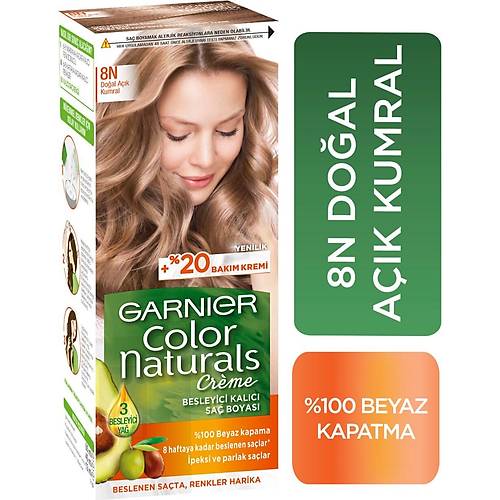 Garnier Color Naturals 8N Doal Ak Kumral