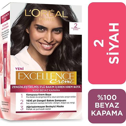 L'Oral Paris Excellence Creme Sa Boyas 2 Siyah