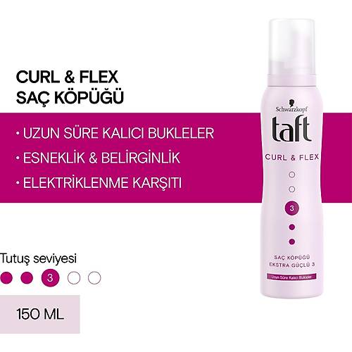Taft Curl & Flex Kpk 150 Ml 1 Adet ekillendirici Sa Kp