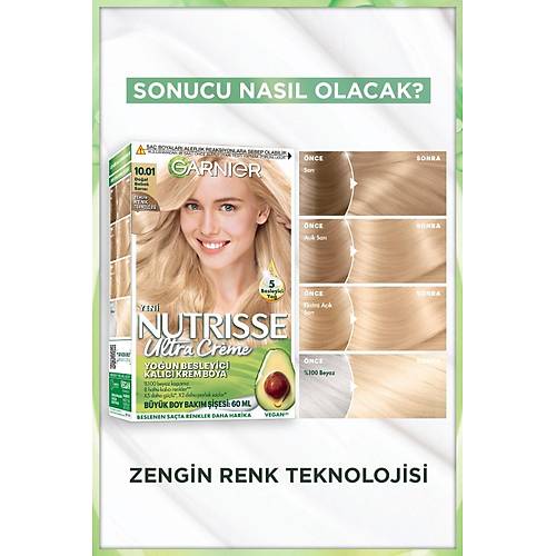 Garnier Nutrisse Youn Besleyici Kalc Krem Sa Boyas 10.01 Doal Bebek Sars