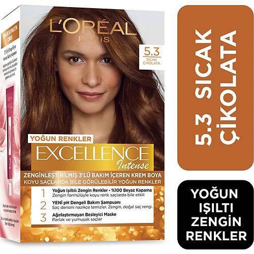 L'Oral Paris Excellence Intense Sa Boyas 5.3 Scak ikolata