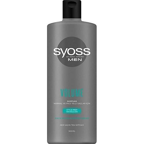 Syoss Men Volume ampuan 500 ML 1 Adet Erkek Sa Bakm ampuan