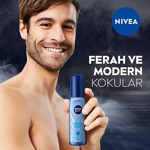  Nivea Pump Deodorant Aile Paketi,Pump Sprey Fresh Kadn Deodorant 75 ml,Men Pump Sprey Fresh Erkek 