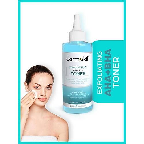 Dermokil Exfoliating Aha+Bha Niacinamide Tonik 200 ml