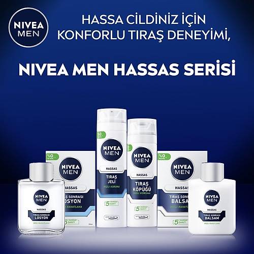 NIVEA Men Hassas Tra Sonras Balsam 100ml, Hassas Ciltler,Alkolsz Forml